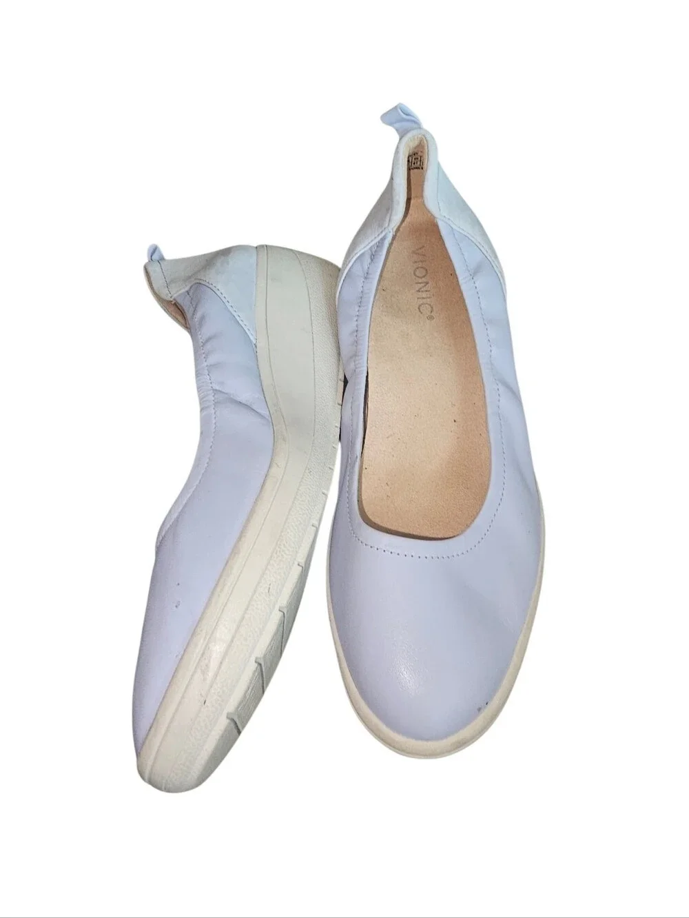 Vionic Women's Slip-On Ballet Flats in Pale Blue